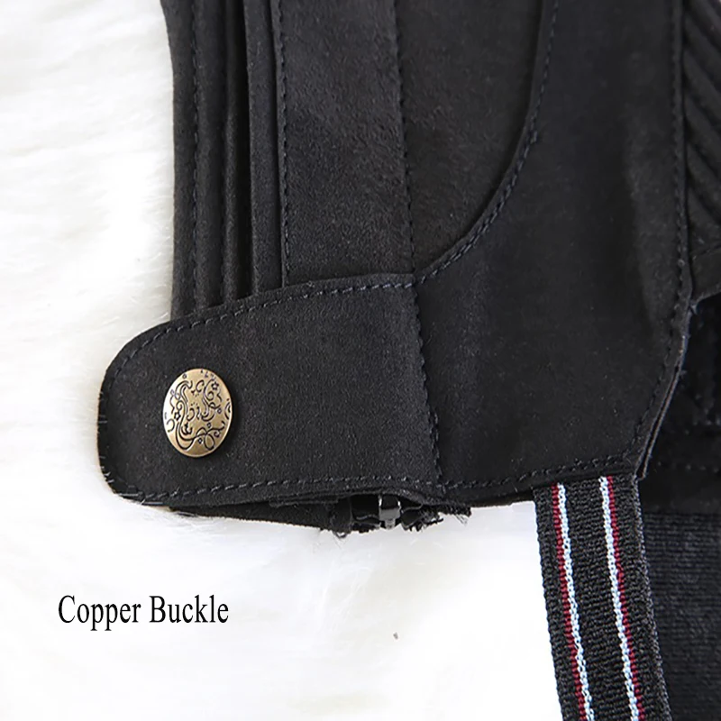 Microfiber Equestrian Gaiter Half Chaps Durable Horse Riding Boots Cover Adult Children Leg Guard Leggings Equitation Equipment 5