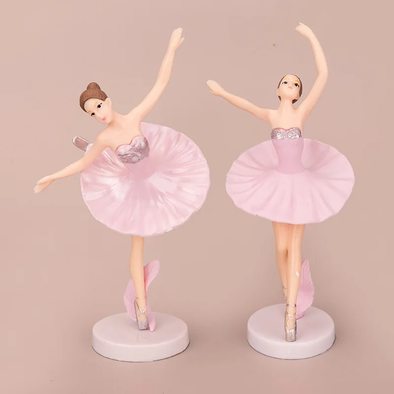 Home Showcase Decor 3pcs/set Elegant Dancing Ballet Girls Figure Toys Decoration Cake Topper Wedding Bride and Groom Cartoon toy | Дом и сад