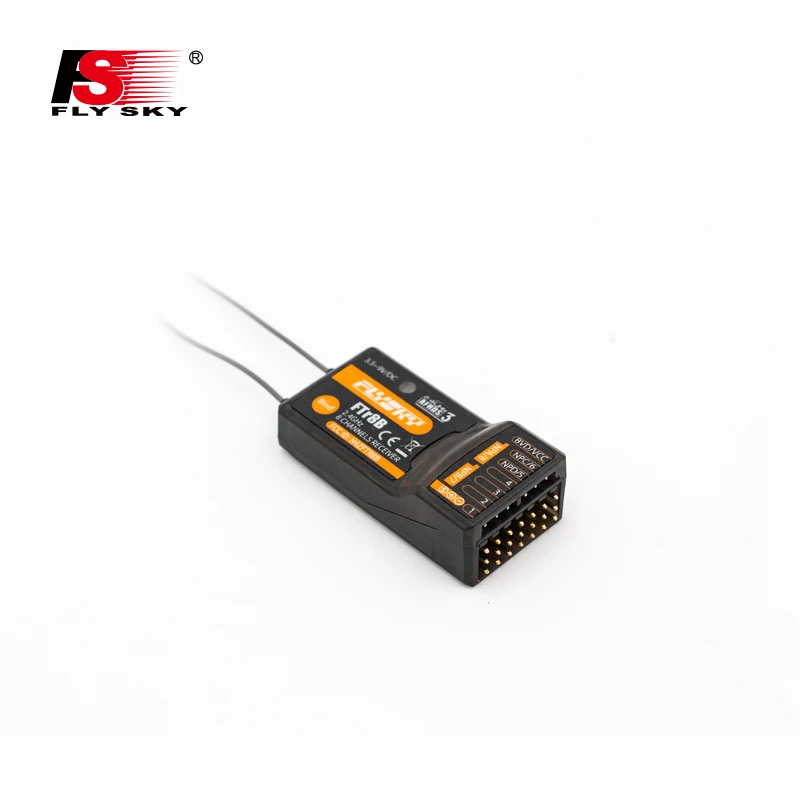 Приемник с двумя антеннами FLYSKY FTr8B AFHDS3 2 4G 8CH PWM/PPM/i.BUS Out/S.BUS Для PL18 NB4 Lite самолета