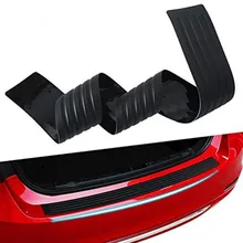 Универсальные защитные полосы для двери багажника автомобиля Защита порога защита заднего бампера Резиновые молдинги накладка декоративная крышка полосы стайлинга автомобиля