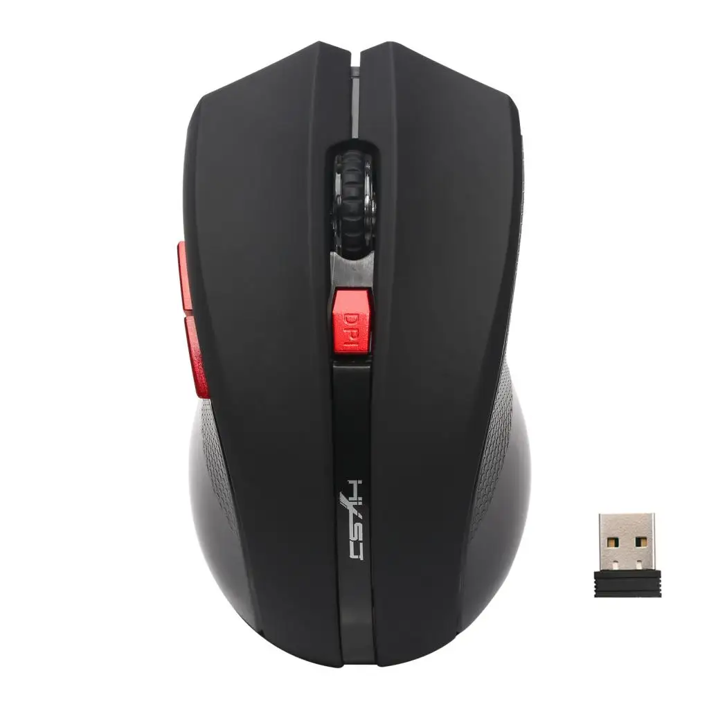 USB Wireless Mouse 6 Buttons 2.4G Optical Adjustable 2400DPI Gaming Office