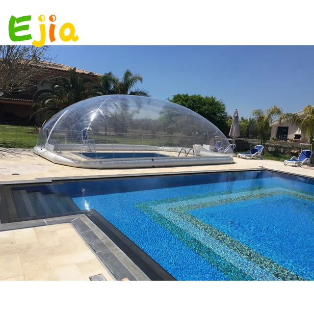 Bóveda inflable de la piscina transparente personalizada al aire libre