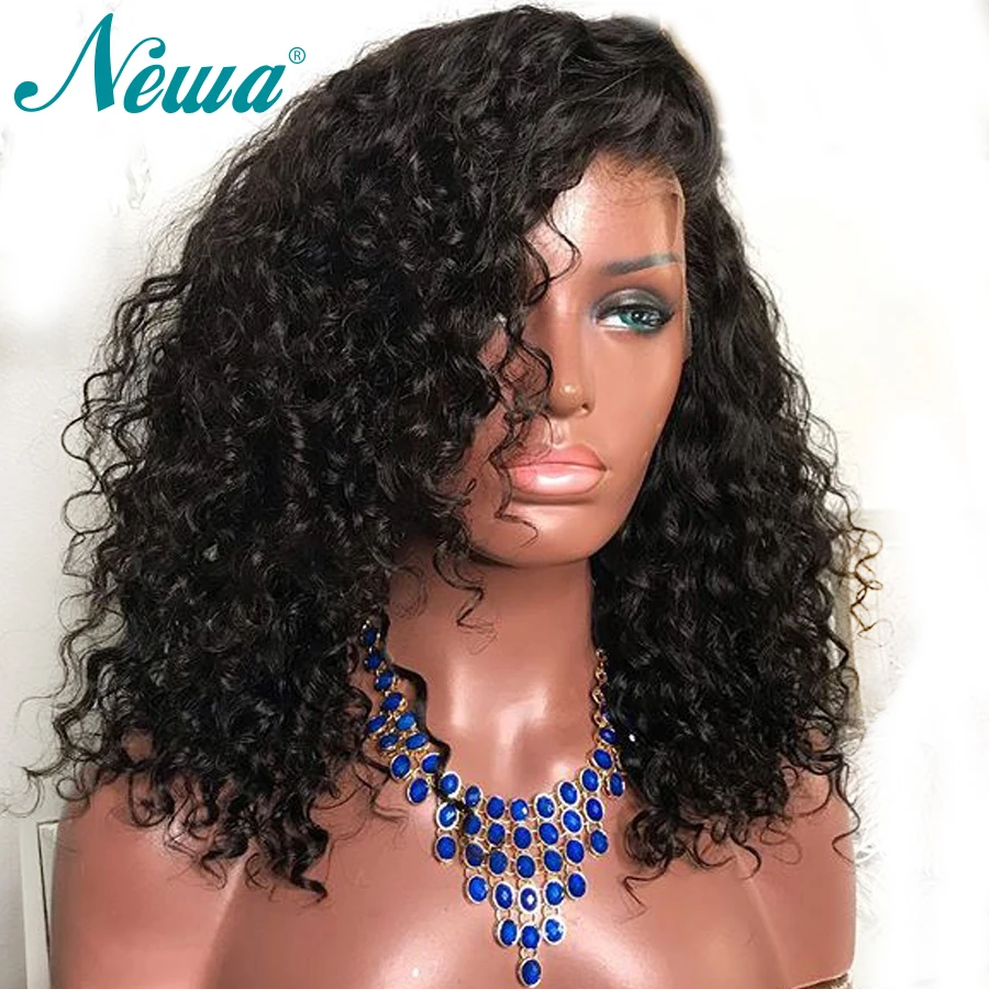

Newa Hair Pre Plucked 360 Lace Frontal Wig With Baby Hair Water Wave Lace Front Human Hair Wigs For Women Brazilian Remy Hair