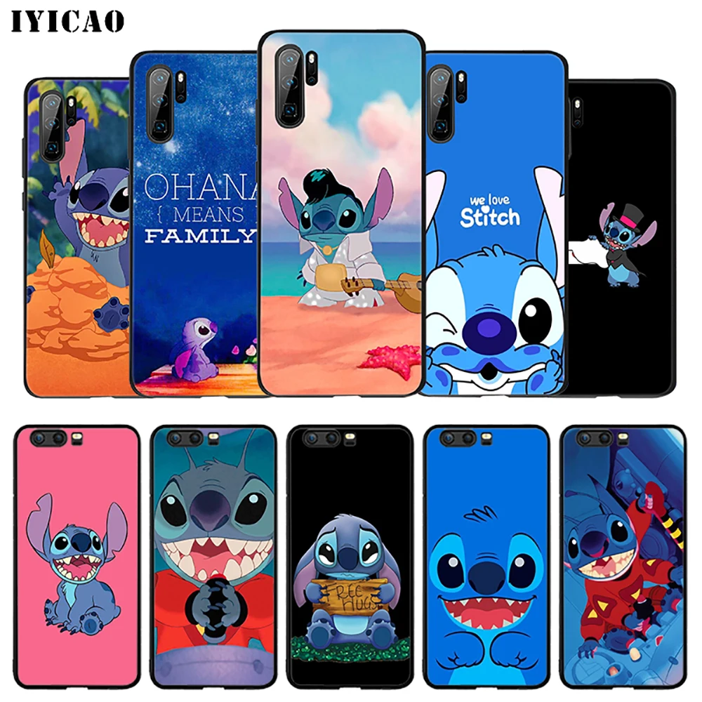 IYICAO Lil Stitch Cartoon Soft Case for Huawei Mate 30 20 10 lite Pro Y6 Y7 Y9 Prime 2018 &amp Nova 3i 3 2 4 2i 5i |