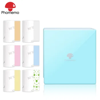 

High Quality Phomemo M02 Portable Bluetooth Thermal Printer Mini Photo Printer Compatible with iOS + Android Fast Shipping