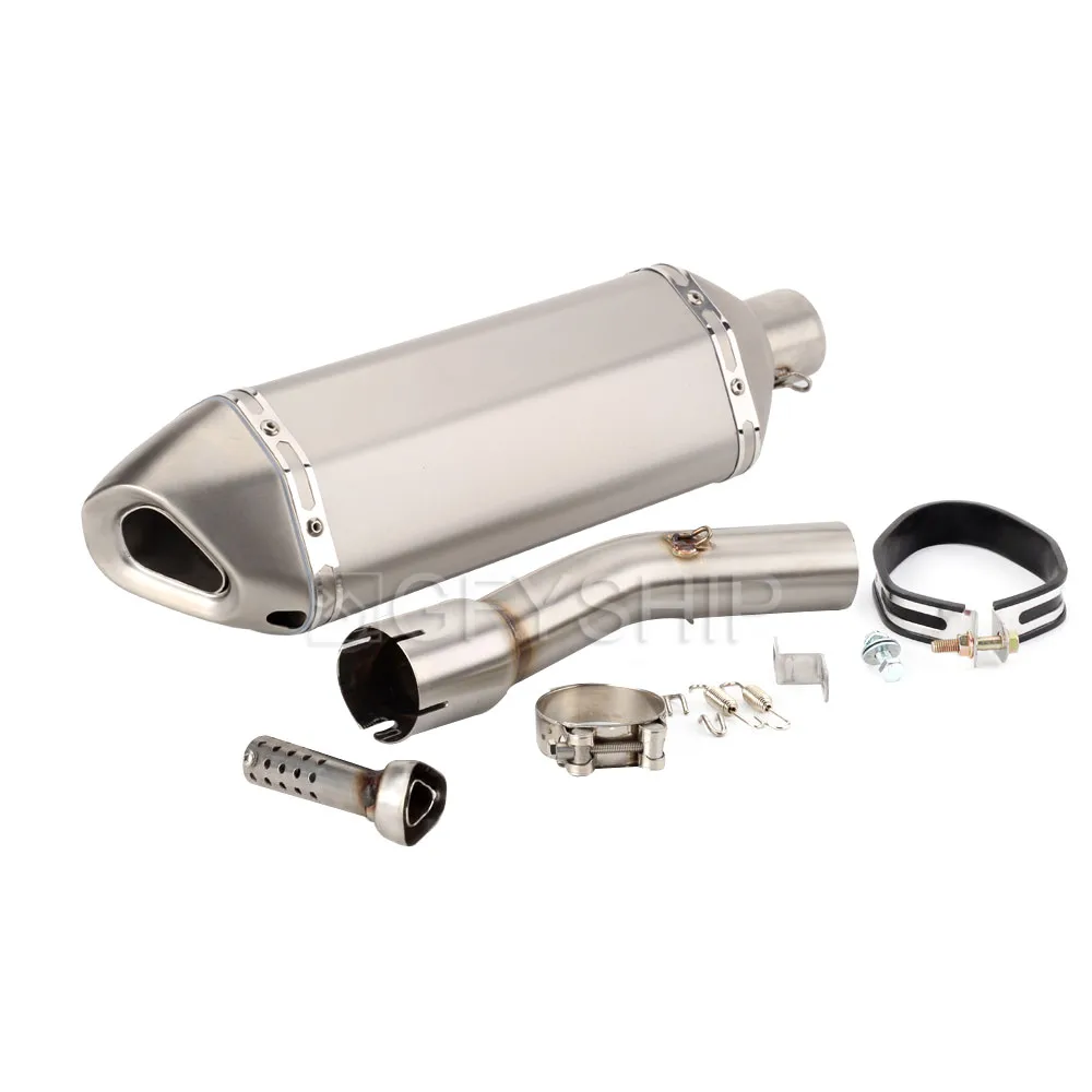 FZ 1 мотоцикл для Yamaha FZ1 FAZER FZ1 Escape Slip-on мотоцикл Akrapovic глушитель с соединительной трубой полная система - Цвет: 11
