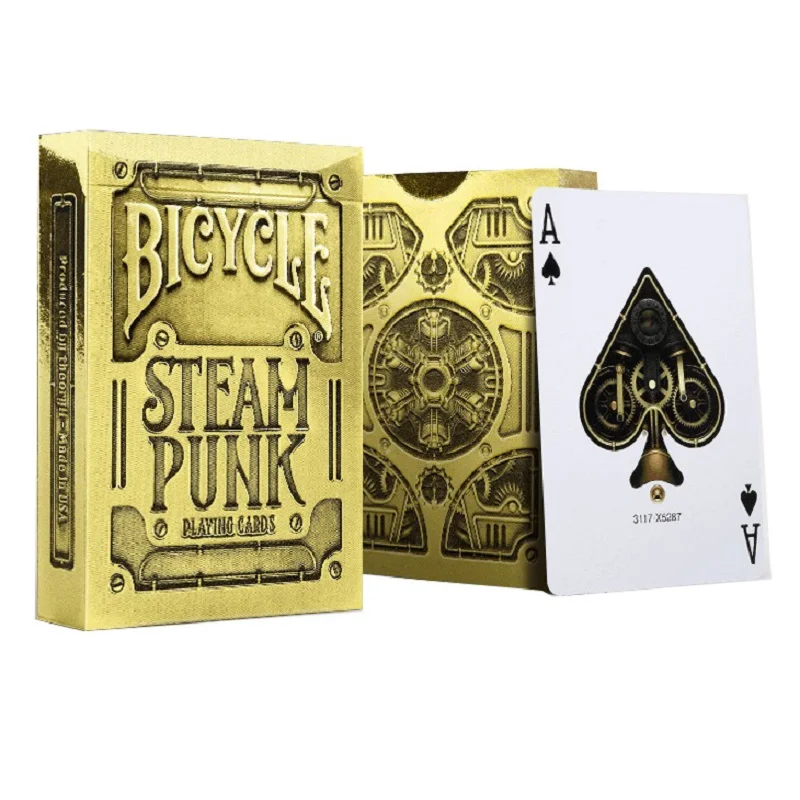 GOLD & SILVER RIDER BACK BOX SET 2 BICYCLE DECKS OF PLAYING CARDS MAGIC TRICKS 