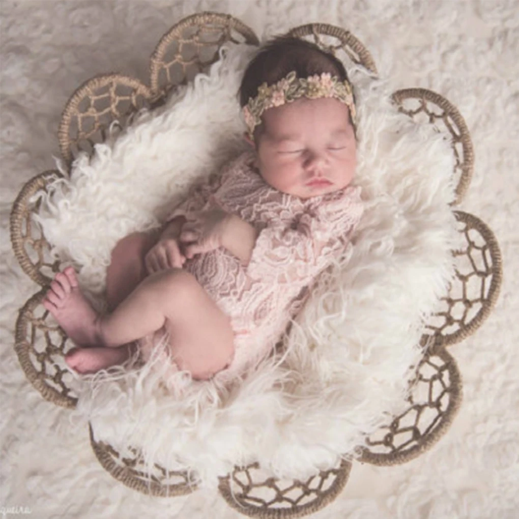 hand & footprint makers booklet 0-1Month Newborn Photography Props Baby Hat Headband Lace Romper Bodysuits Outfit Baby Girl Dress Costume Photography Clothing newborn and family photography