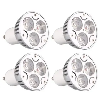 

4 pieces GU10 3W 3LED dimmable warm white high power LED spotlight Spotlight Fixture