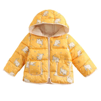 

Spring Fall Light Children Winter Jackets Kids Cotton Down Coat Baby Jacket For Girls Parka Outerwear Hoodies baby Coat 2-6yrs
