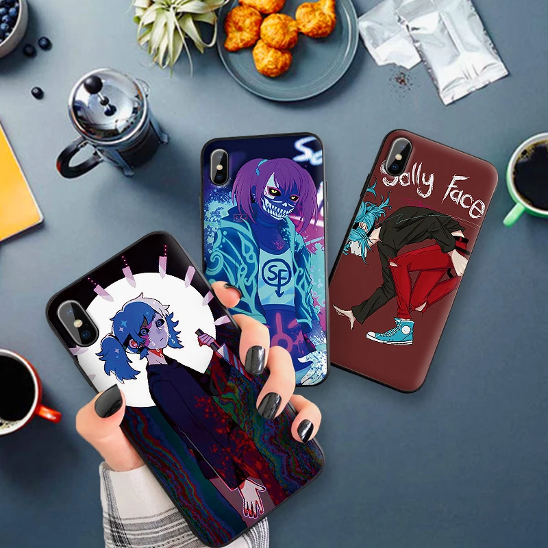 Чехлы для iPhone XR XS Max X 6 6S 7 8 Plus Sally Face игровая мягкая IMD задняя крышка телефона