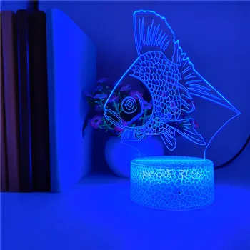 

7 Colors GoldFish LED Table Lamp Children's Day Gift Night Light Lighting RGB Controler Bedroom Decoration Smart Phone Control