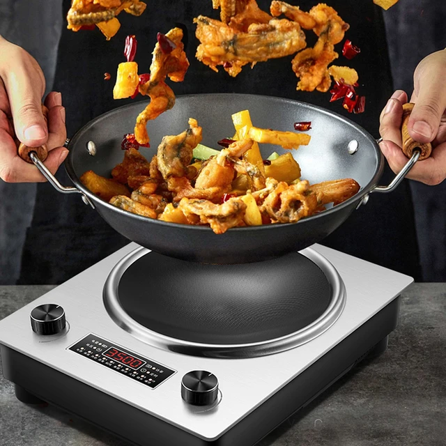 Factory Kitchen Concave Stove 3500W Knob Control Wok Commercial