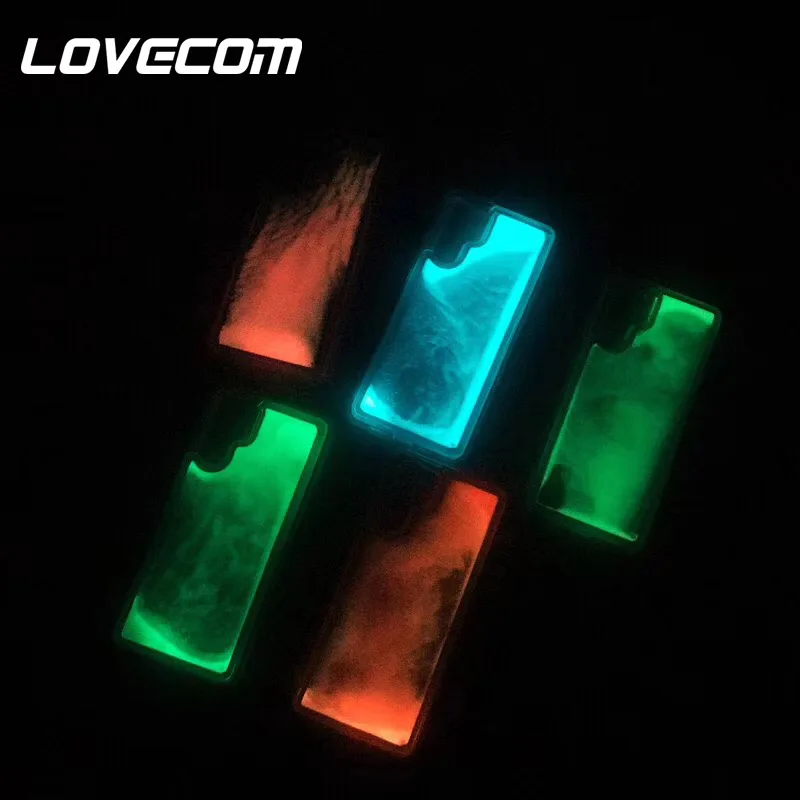 

LOVECOM Luxury Luminous Quicksand Phone Case For iPhone XR XS Max 6 6S 7 8 Plus X Candy Color Full Body Soft Phone back Cover