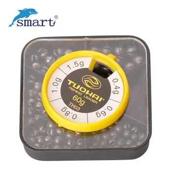 

SMART Lead Weight 76pcs/box 0.4g 0.6g 0.8g 1.0g 1.5g Round Split Shot Sinker Pesca Accessories Fishing Tools Lead Drop Weight