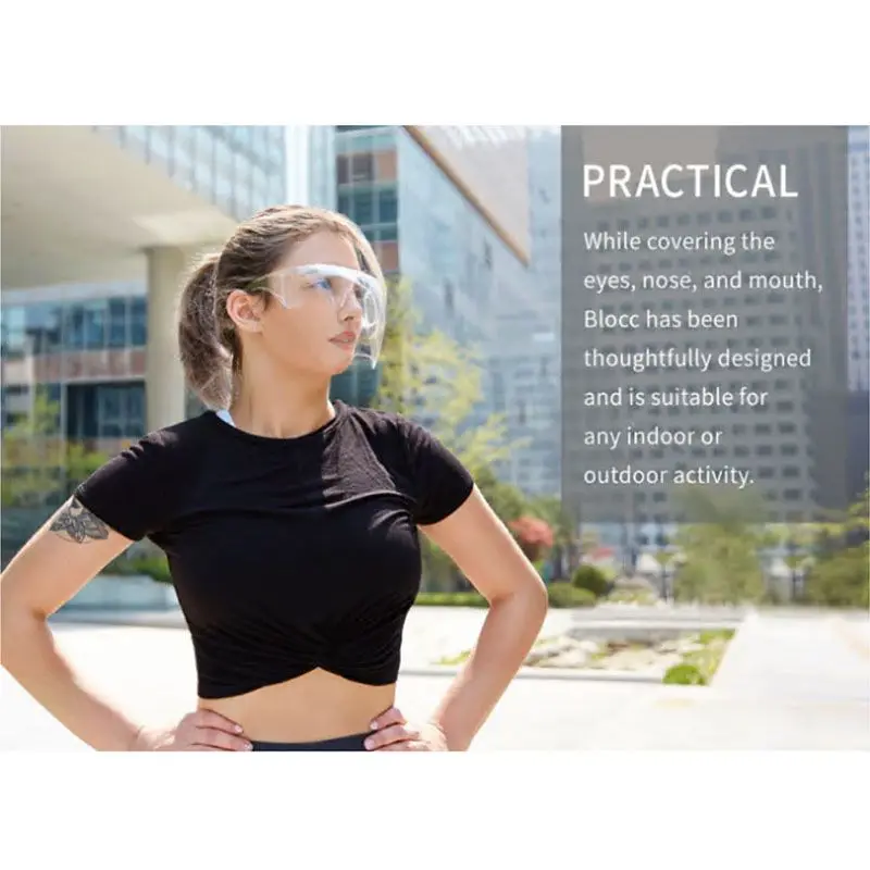 Transparent face mask Goggles Anti-spray Face Shield Safety Dustproof Waterproof Mask  MTB Bike Glasses Goggles Dropshipping