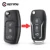 KEYYOU 3 Button Modified Flip Folding Remote Control car Key Shell Case for Ford Focus 2 3 mondeo Fiesta Key Fob Case