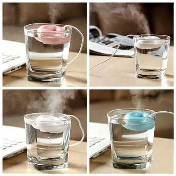 

Mini Portable Donuts USB Air Humidifier Purifier Aroma Diffuser Steam safe use For Home Atomizer Aromatherapy