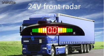 

24 volt front vehicle radar truck engineering vehicle trailer car radar 4 probe live voice buzzer switch CD50 Q04