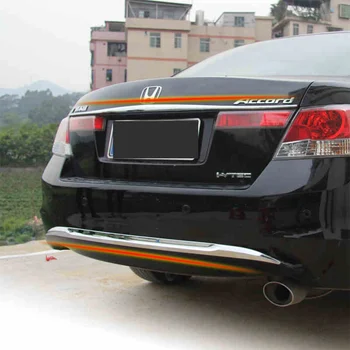 

AITWATT Car Styling Exterior ABS Chrome Up And Down Rear Trunk Steamer Lid Cover Trim 1Pcs For Honda Accord 2008 to 2013