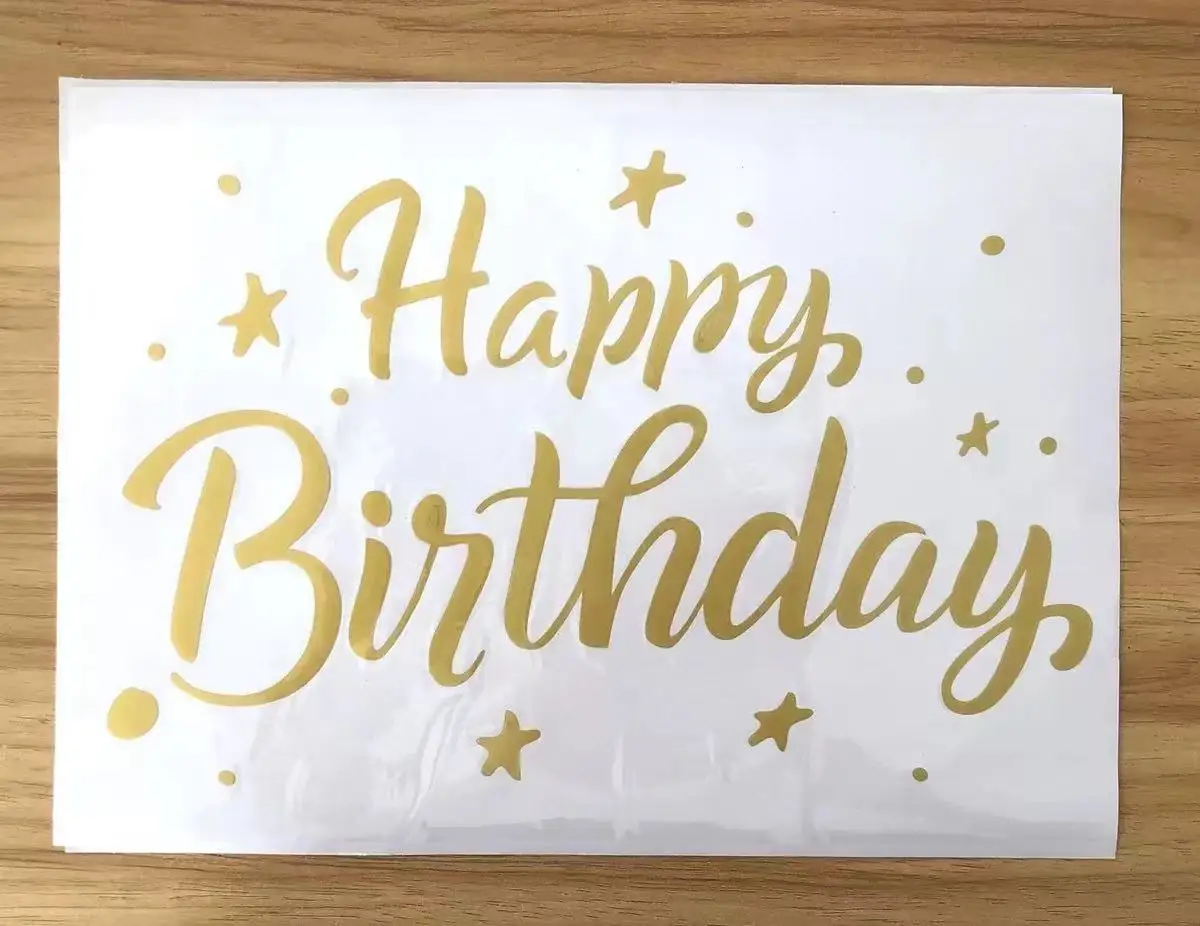 Englisch Bobo Ballon Aufkleber Geburtstag Party Bankett Party Baby Dusche Ein Jahr Alt Dekoration – Detail 2