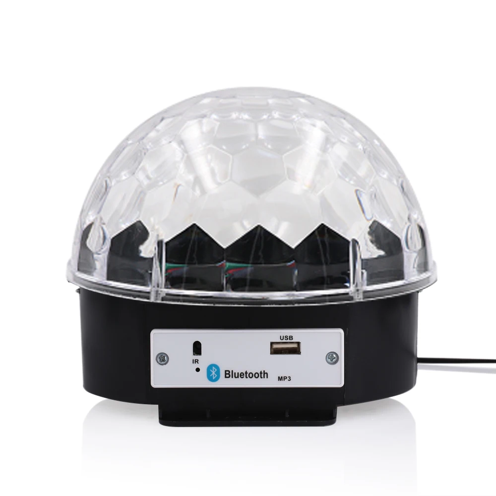 Светодиодный светильник для сцены хрустальный магический шар светильник светодиодный музыкальный светильник красочный портативный умный MP3 Bluetooth 4,0 громкоговоритель Dj оборудование