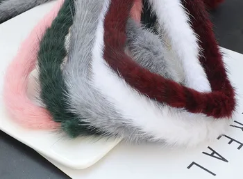 

New Style Marten Wool Top Hand-made DIY Ear Stud Earrings Fur Clothing Ear Rings Accessories Manufacturers Wholesale