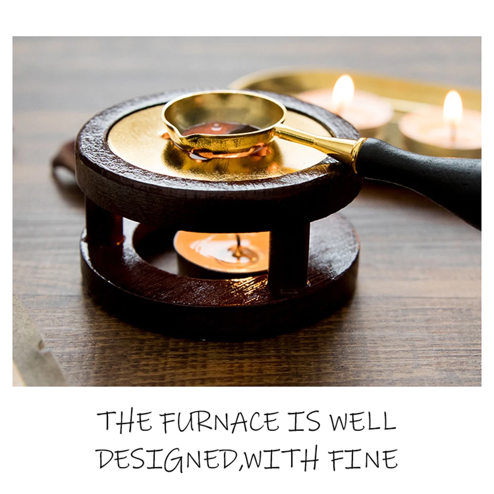 

New Wax Seal Furnace Melting Furnaces Wax Melting Pot Sealing Stamp Envelope Sealing Wax Melting Tool