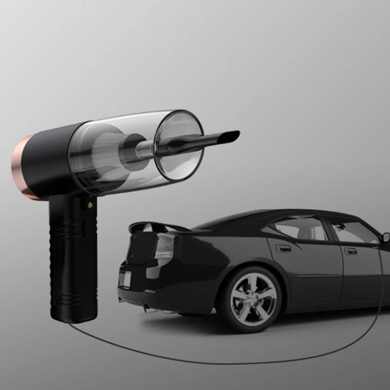 USB Rechargeable Cordless 6000Pa 120W Portable Handheld Powerful Wireless Car Vacuum Cleaner for SUV Truck Home Office Pet Hair