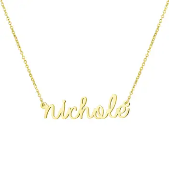 

2020New Hot Sell Fashion Gold Color Personalized Letter Necklace Stainless Steel Choker Custom Wedding Anniversary Party Jewelry