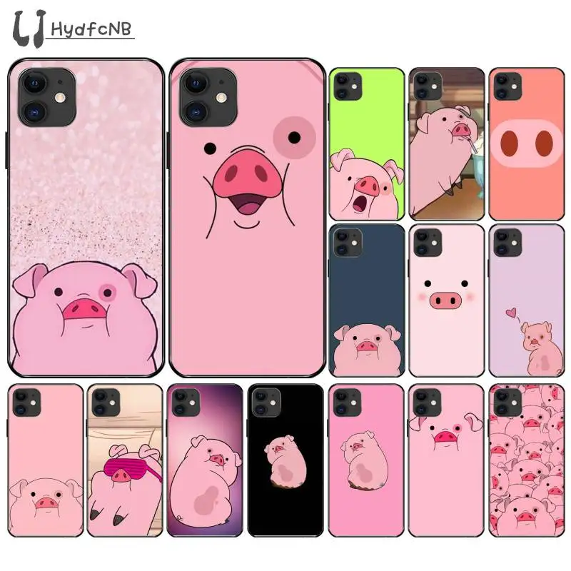 Ljhydfcnb милый розовый чехол для телефона Kawai Pig Для iPhone 11 pro XS MAX 8 7 6 6S Plus X 5 5S SE XR |