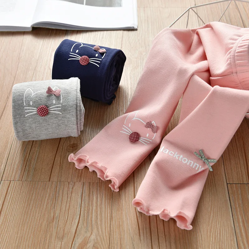 VIDMID Cute Rabbit Printed Girls Pants Winter Warm trousers Kids Baby Warm long pants clothing 2-6 years children pants 7071 28