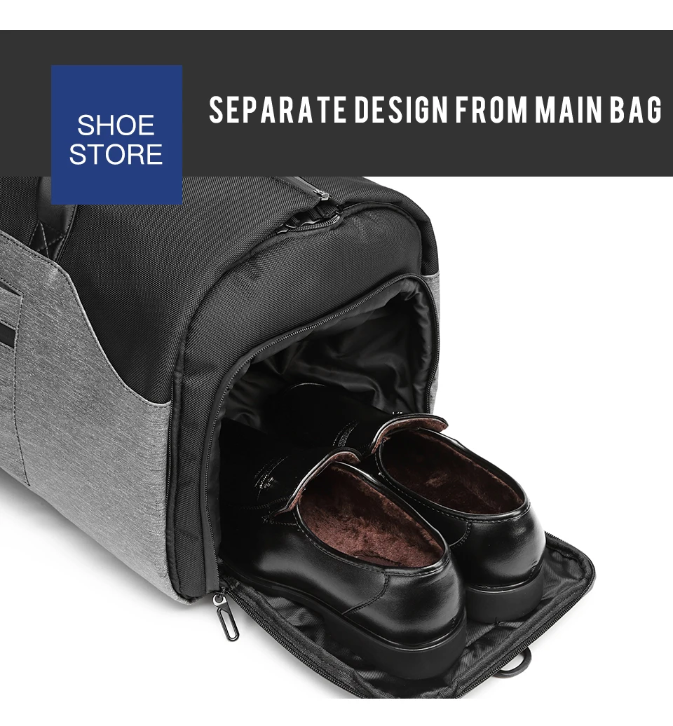 Introducing our expertly designed Waterproof Large Capacity Business Travel Bag. With its waterproof material, this bag will keep your belongings safe and dry during all your travels. The spacious interior allows for easy organization and efficient packing, making it the perfect bag for any business trip.