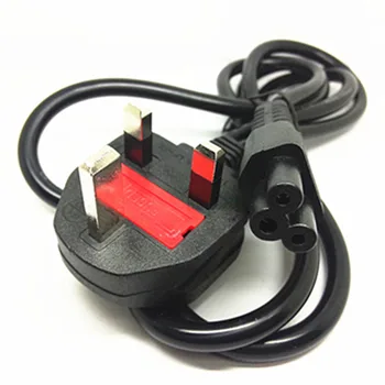 

UK Plug 13A 3Pin male to IEC 320 C5 IEC320 Micky Cloverleaf short AC Power cable cord 20CM For Laptop AC power Adapter 1.8M
