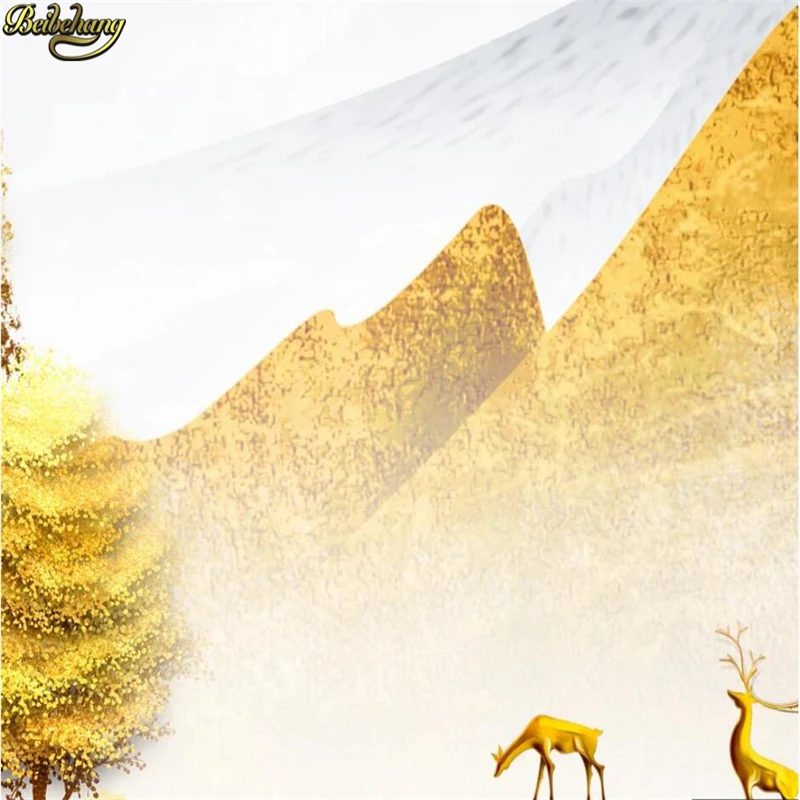 beibehang papel de parede Custom wallpaper 3d mural Jinshan Bafang to Caishui ink landscape living room TV background wall