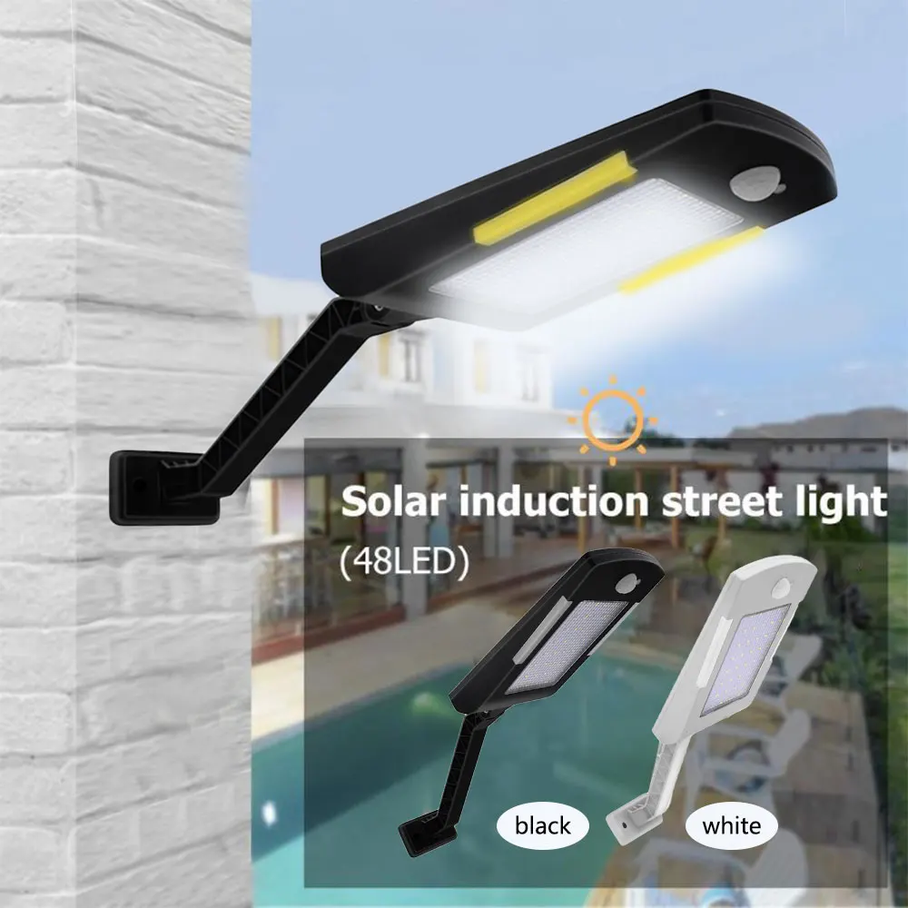 

Solar Wall Light 5W 600LM LED Porch Lights Emergency Night Light PIR Body Sensor IP65 Waterproof Outdoor Corridor Street Light