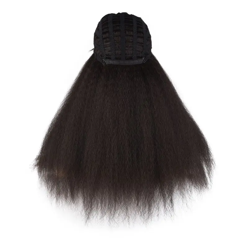 Black Wig African American Long Kinky Curly Heat Resistant Fiber Wigs For Black Women