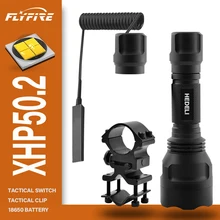 Tactical flashlight led torch CREE XM L2 Waterproof flash light 18650 Rechargeable battery Tactical frame Tail switch