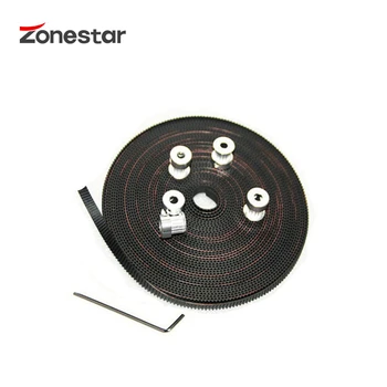 

3PCS/lot GT2 20Teeth Pulley Synchronous Wheel and 5m GT2-6mm Timing Belt and 1 Allen Key for 3D printer DIY Kit