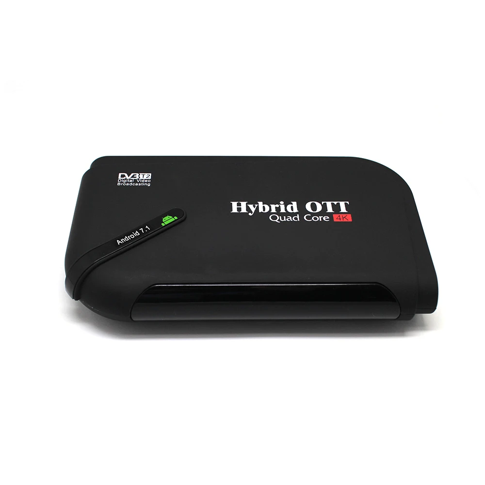 DVB-T2 Android tv BOX двухрежимный ТВ-тюнер Android 7,1 OS Amlogic S905D четырехъядерный процессор два в одном поддержка H.265 4K дисплей