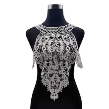 Вышивка шеи воротник diy поддельные съемные воротники водорастворимые Женская бутоньерка трехмерные кружевные аксессуары