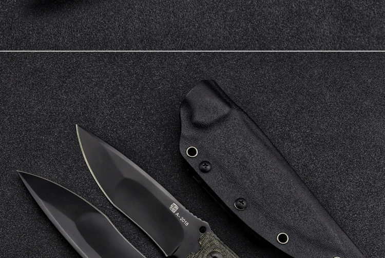 LENGREN карманный нож с льняной ручкой DC53 стальной североамериканский охотничий нож для улицы тактика военный прямой нож Походный нож