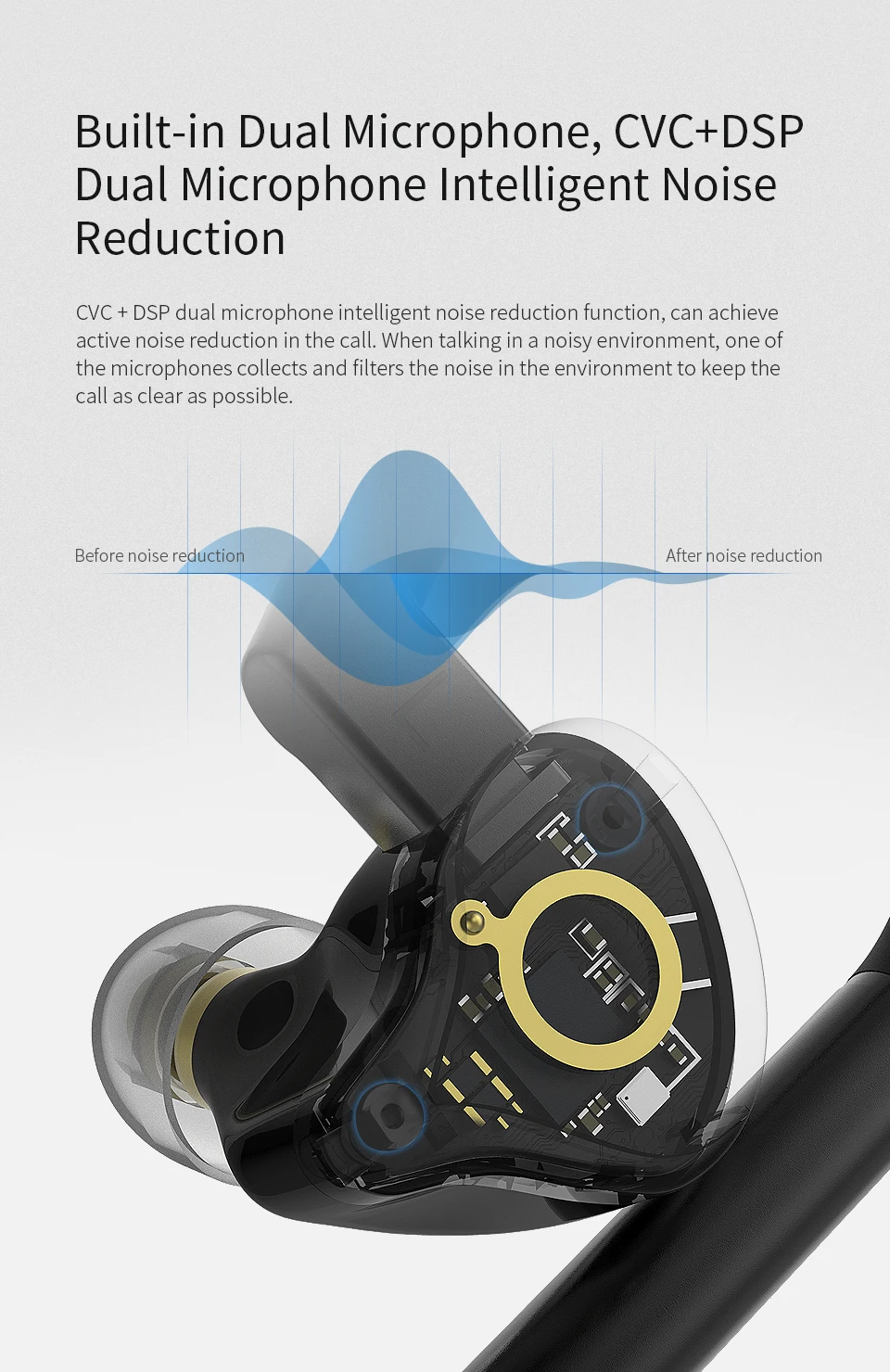  KZ E10 Беспроводные наушники APTX 10 единиц DD + 4BA TWS True Bluetooth 5.0 Сенсорная гарнитура