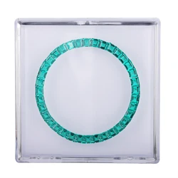 Nano Green Created Sapphire Gemstones Precision-Cut Equal Size 36pcs/Set Luxury Watch Parts For 40mm Watch Bezel Making
