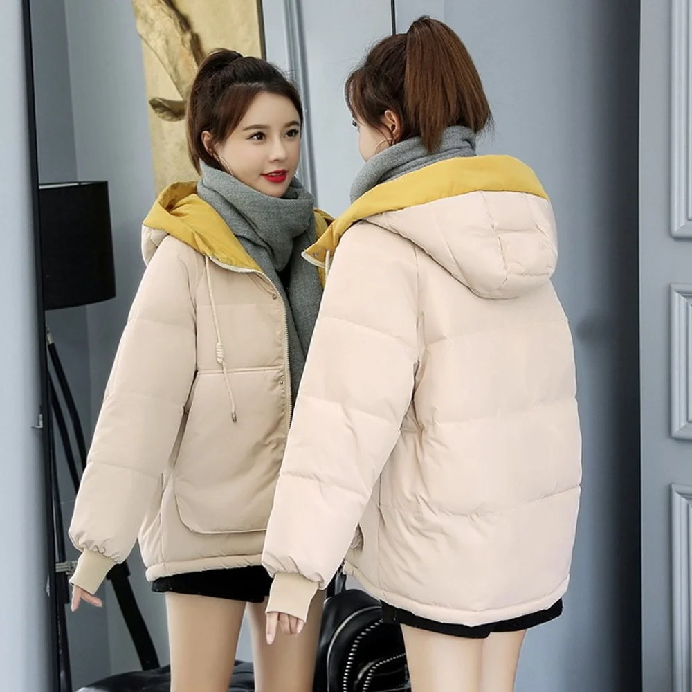 Thick Jacket 2021 Fall Black Parka 