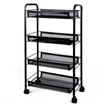 

Kitchen Trolley, Shelf, Floor, Bedroom, Multi-storey Movable Snack Rack, Pulley Shelf, Beauty Salon Trolley