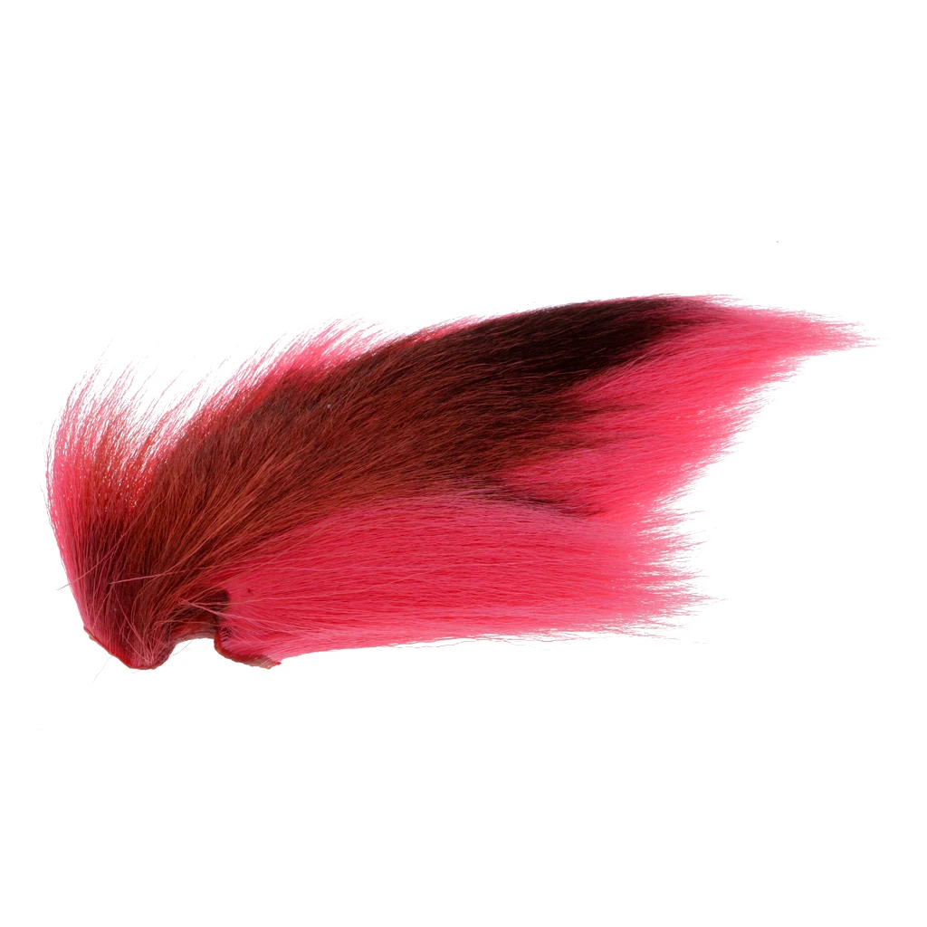 Большой Северный BUCKTAIL-искусственный длинный хвостик волос для завязывания мух - Цвет: Розовый