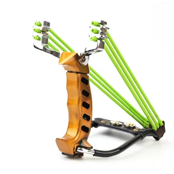 

Powerful slingshot with wrist rest outdoor hunting all-metal material sling shot heavy-duty large slingshot for fishing and ball