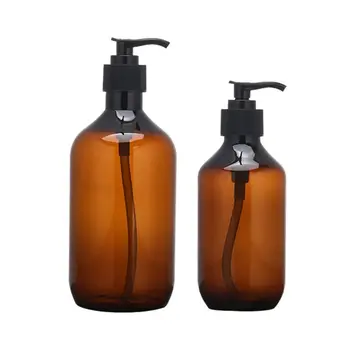 

2PCS 300ML 500ML Liquid Soap Dispenser Shampoo Shower Gel Lotion Storage Bottles Q0KD