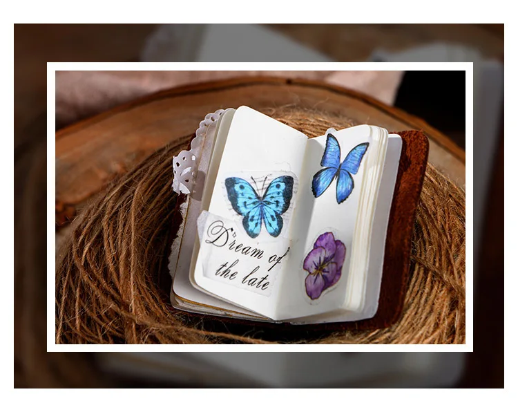 100 pcs /Roll Montain Pick Travel Butterfly Mushroom Flower DIY Decorative Masking Tape Diary Album Stickers 100 pcs /Roll Montain Pick Travel Butterfly Mushroom Flower DIY Decorative Masking Tape Diary Album Stickers